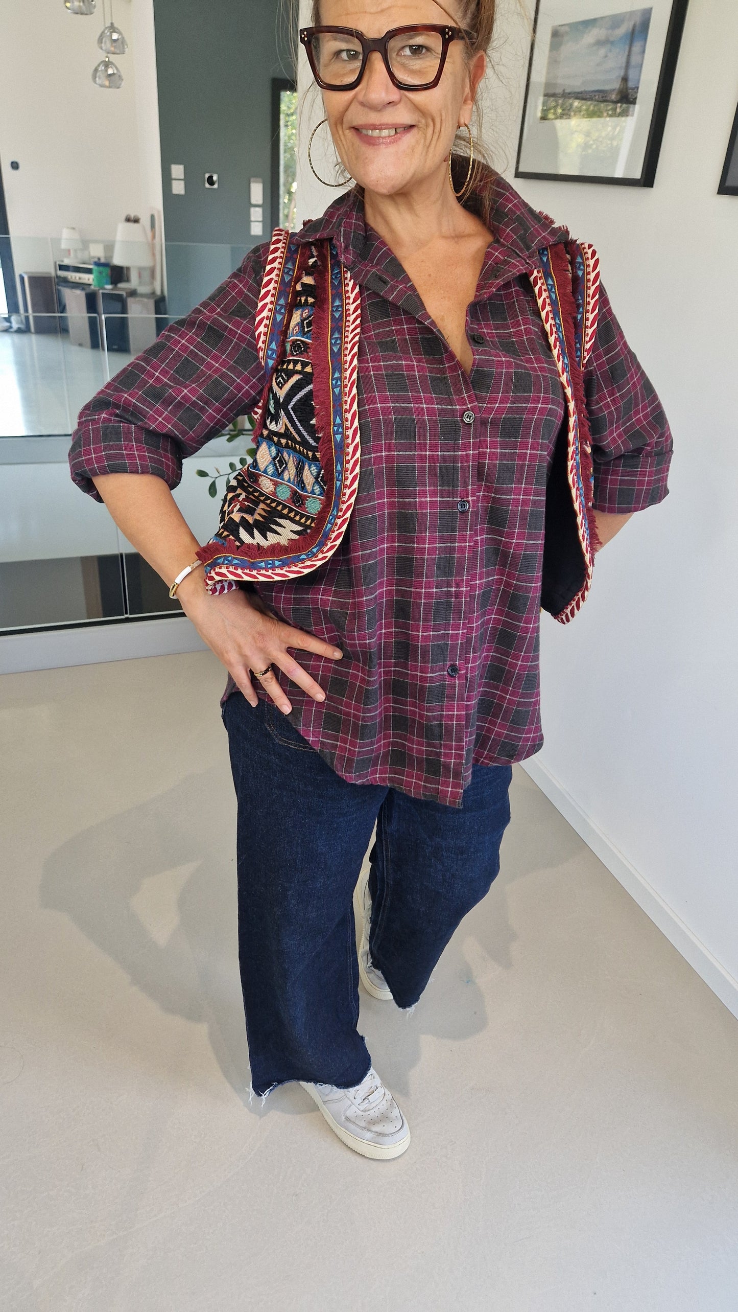 Chemise à carreaux Ninette